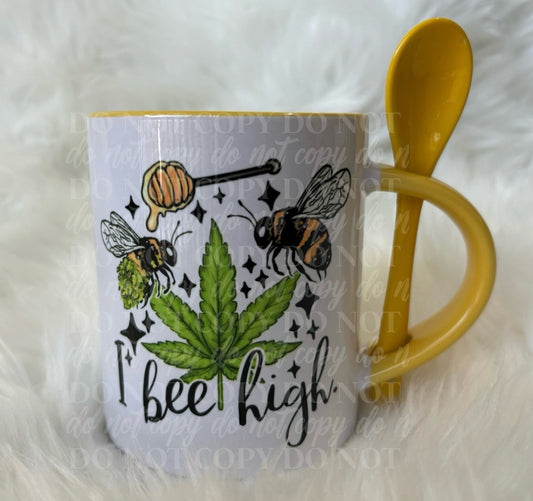 I Bee High Coffee Mug w/ Spoon