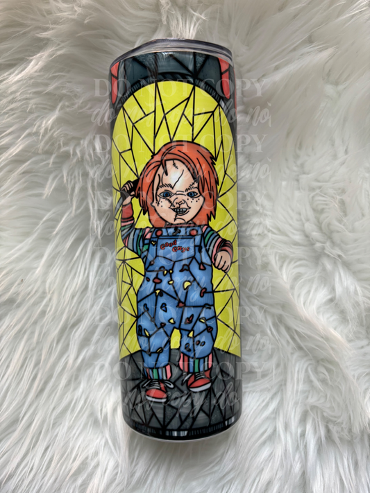 20oz Chucky inspired Glass Tumbler