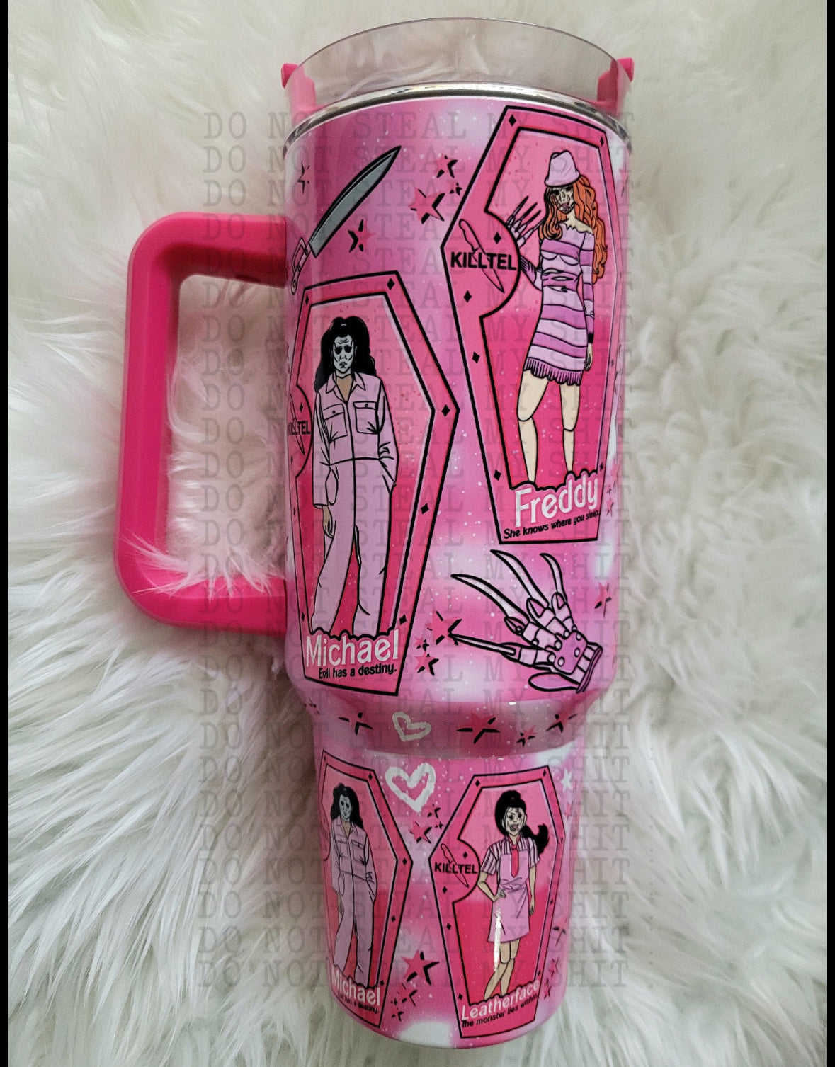 40oz Pink Horror Dolls Tumbler