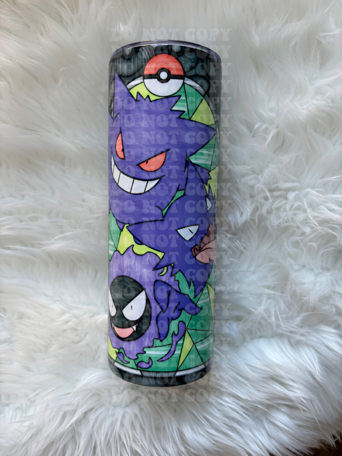 20oz Ghost Poke Stained Glass Tumbler