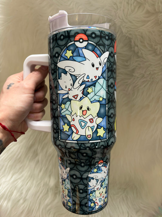 40oz Toge Poke Stained Glass Tumbler