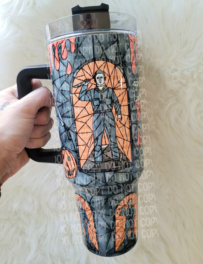 40oz Meyers Inspired Stained Glass Tumbler