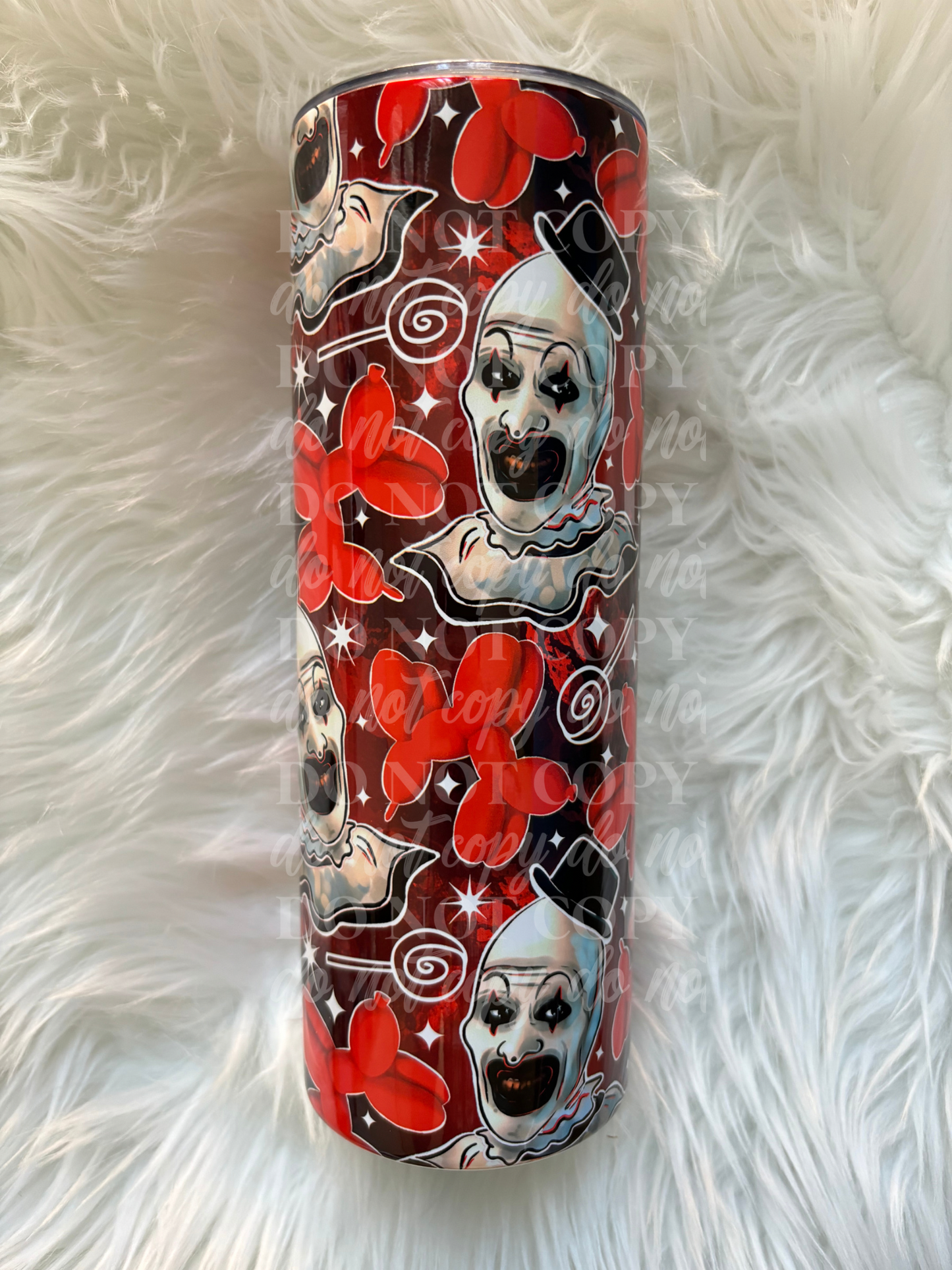 20oz Clown Art Tumbler Travel Mug