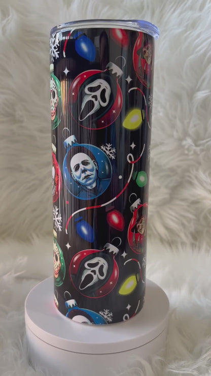 20oz Xmas Horror Tumbler