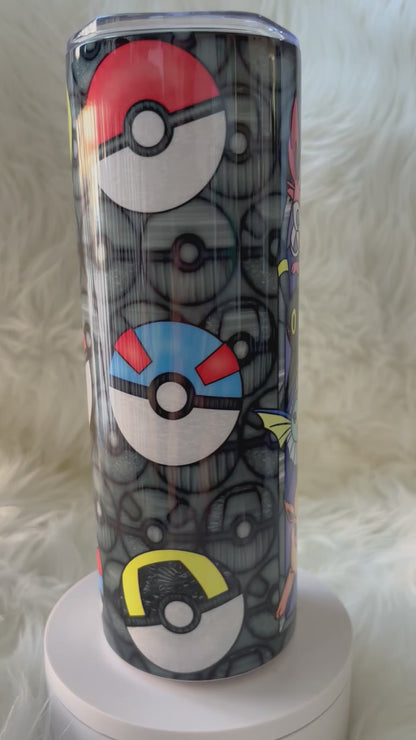 20oz Eeveelution Poke Stained Glass Tumbler