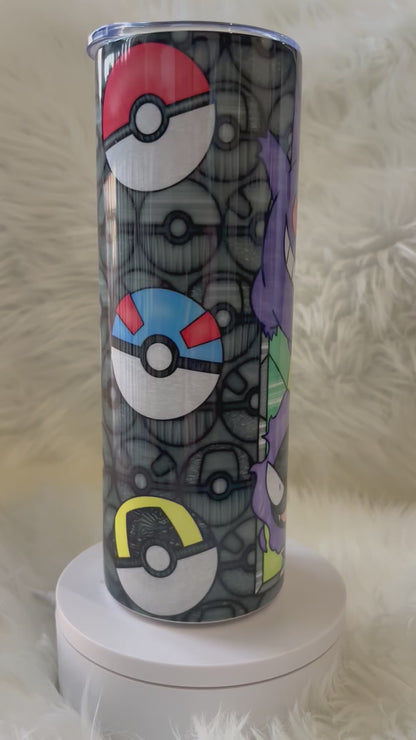 20oz Ghost Poke Stained Glass Tumbler