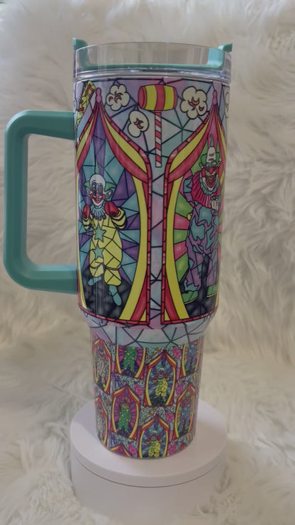 40oz Klowniez Stained Glass Tumbler