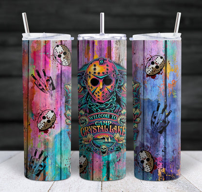 20oz Camp Horror Tumbler Travel Mug