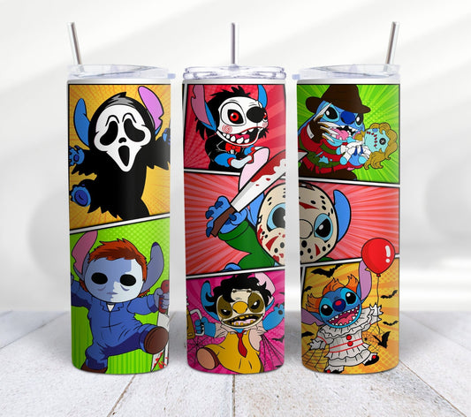 20oz Horror Cartoon Character Tumbler Travel Mug