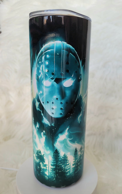 20oz Horror Faces Tumbler Travel Mug