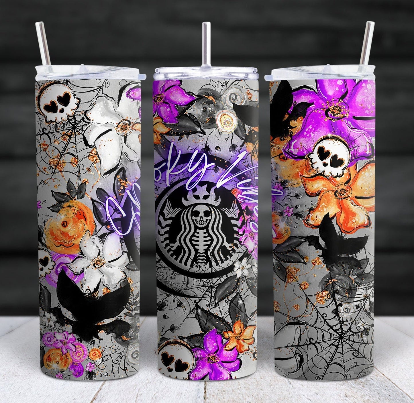 20oz Spooky Vibes Tumbler Travel Mug