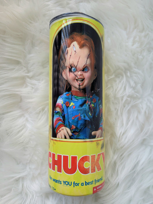 20oz Chucky Doll Tumbler Travel Mug