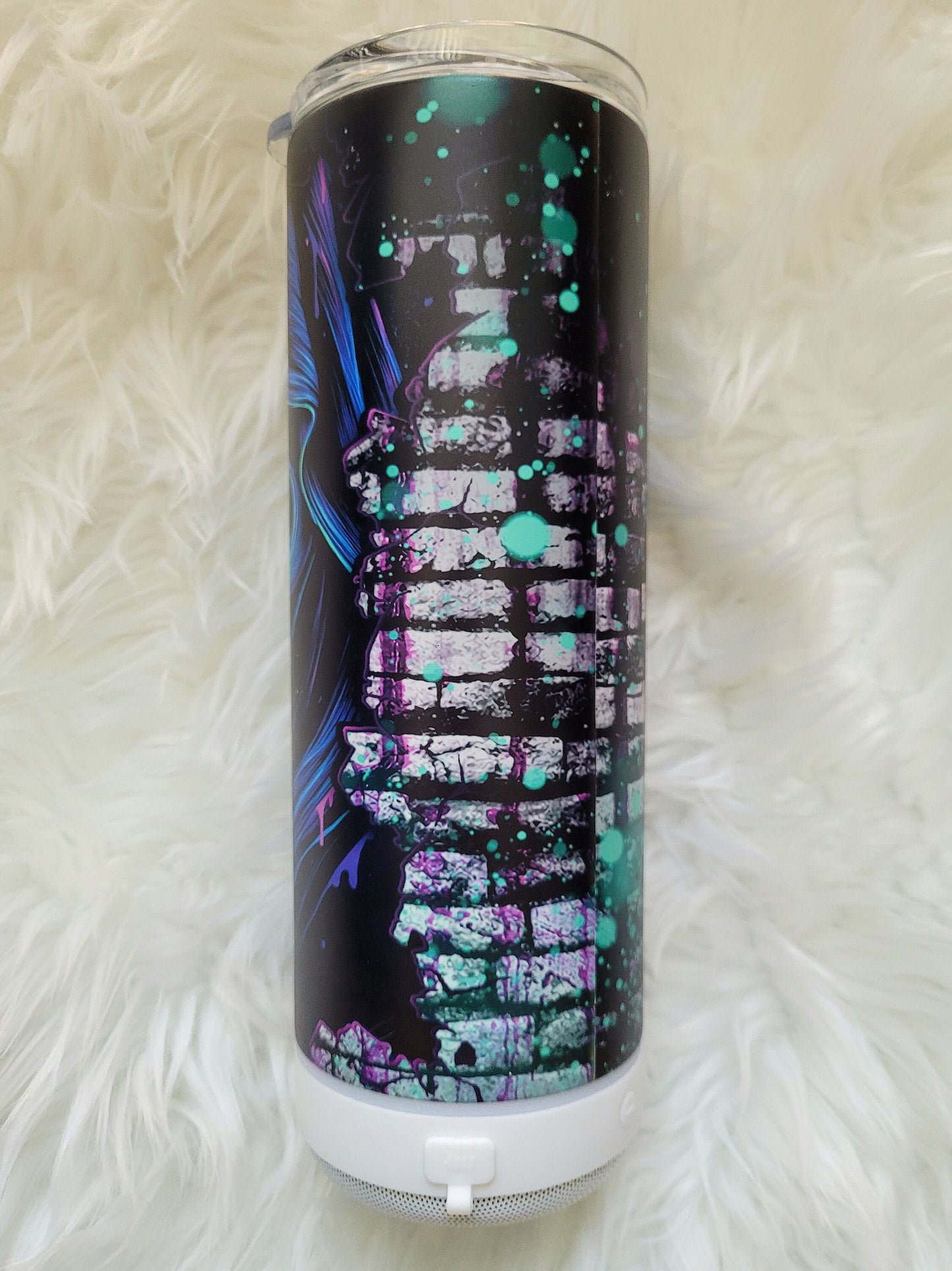 Bluetooth Speaker Glow in the Dark Ghostface Tumbler Travel Mug