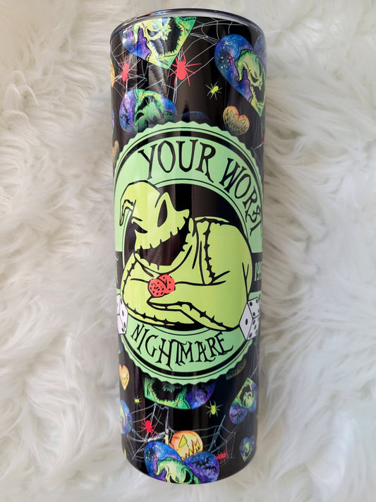 20oz Worst Nightmare Oogie Tumbler Travel Mug