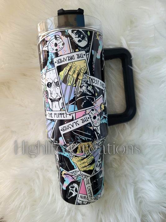 40oz Horror Tarot Tumbler