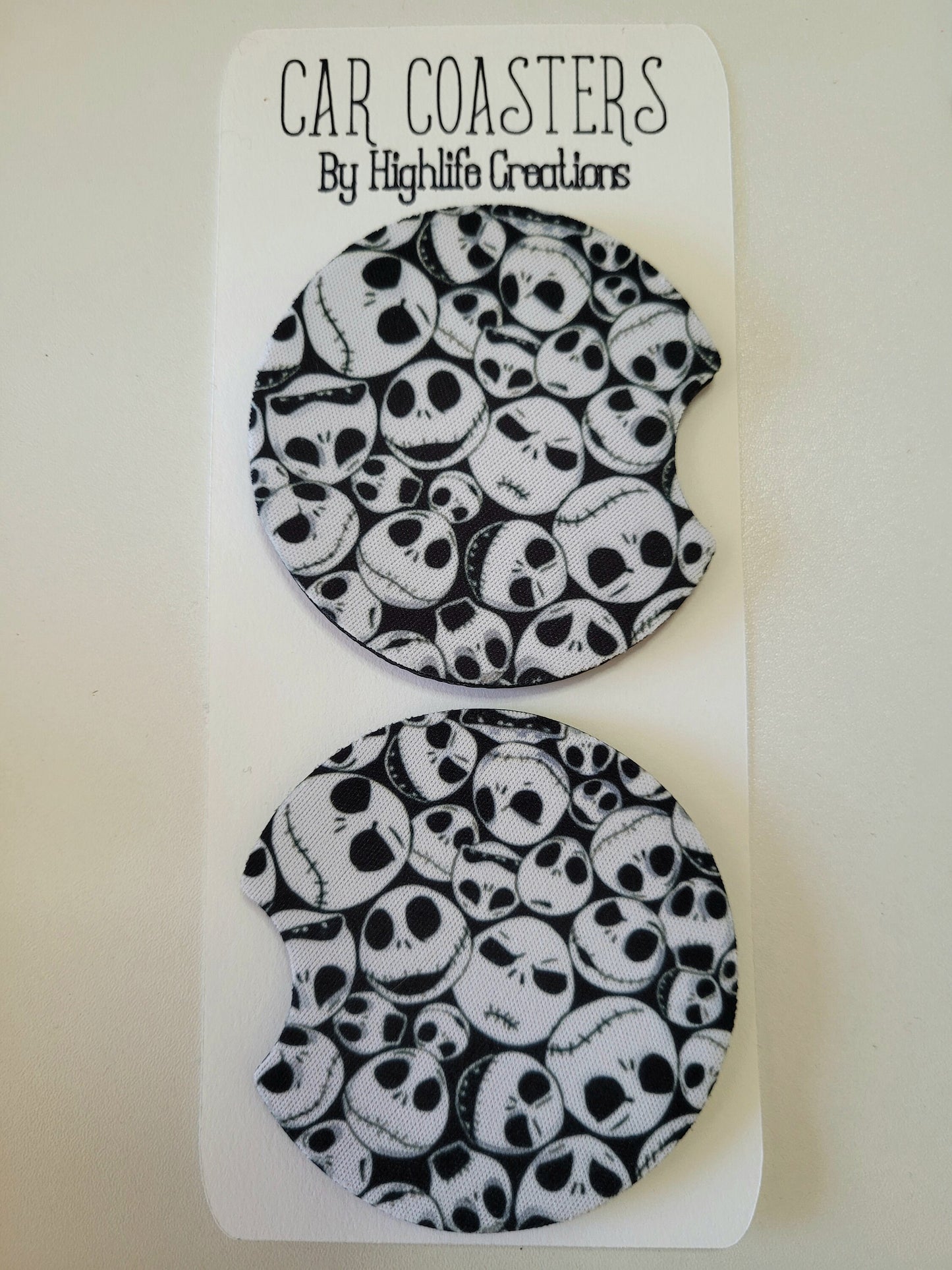 Jack Skellington Faces Car Coasters