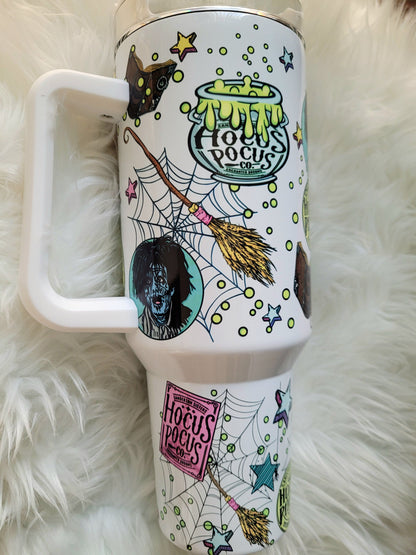 40oz Hocus Inspired Witch Sisters Tumbler