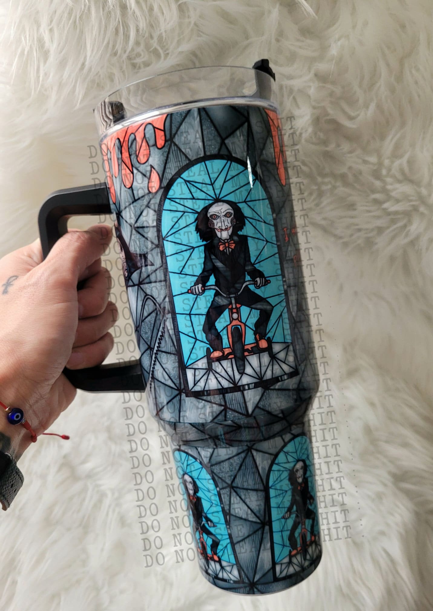 40oz Game Play Stained Glass Tumbler